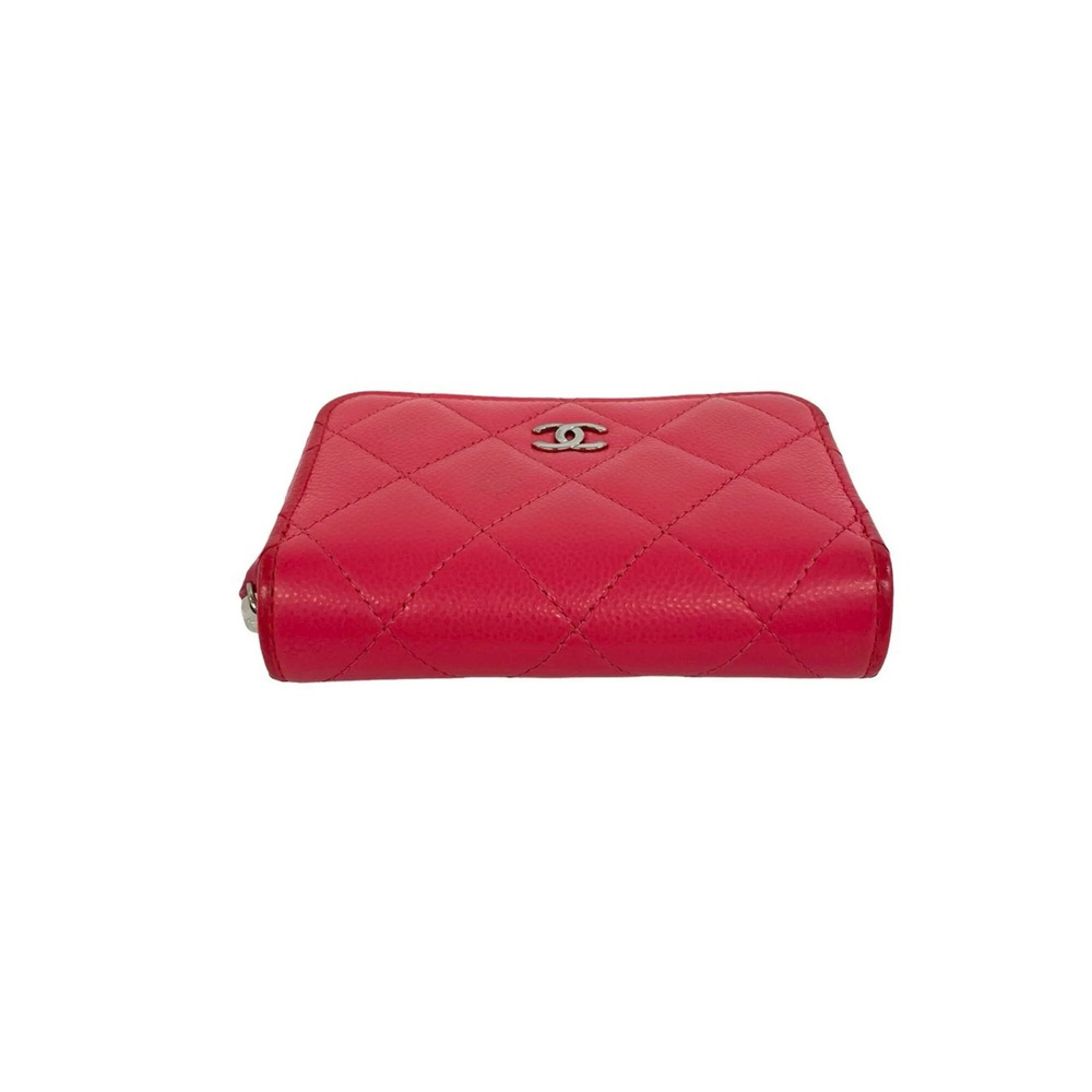 CHANEL Pink Caviar Leather Logo Wallet - Picture 6 of 7